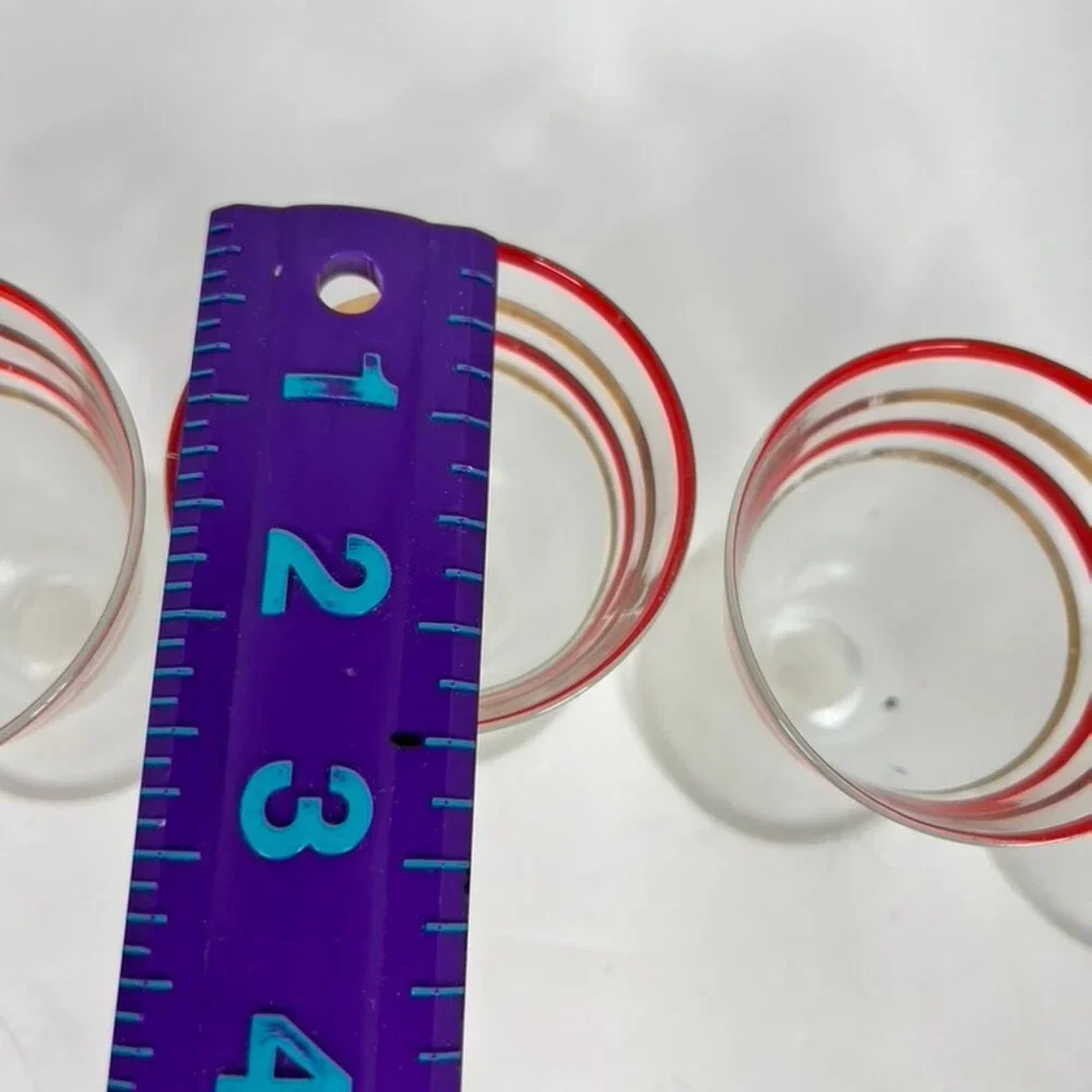 MCM Frosted Glass, Short‎ Stemmed Cordial Glasses